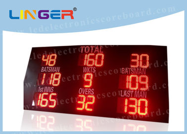 Tabellone segnapunti elettronico del cricket di alta luminosità, colore rosso principale del tabellone segnapunti portatile