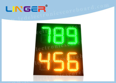 888 12inch hanno condotto il segno di prezzo del gas, colore principale dell'ambra di verde dei segni dei prezzi della stazione di servizio