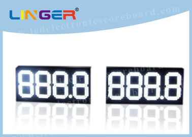 888,8 segni di prezzo del gas di Digital, colore elettronico di bianco del tabellone per le affissioni di prezzo del petrolio