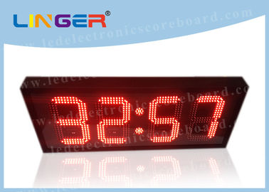12 / 24 ore di modo di orologio di Digital principale rosso piccolo per l'ufficio 370*1010*100mm