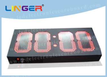 Esposizione dell'orologio di 5 tensioni LED Digital per la dimensione su misura negozio del bordo della strada
