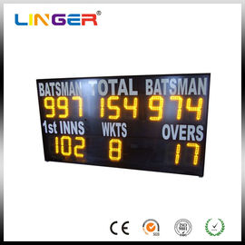 Il tabellone segnapunti elettronico giallo del cricket per l'esposizione di messaggio della scuola, facile installa