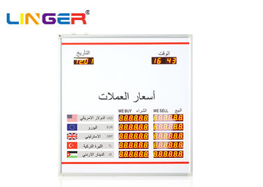 Tabellone arabo di valuta di lingua del piccolo modello, tabellone principale elettronico di tasso