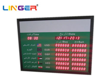 Pannello a 1,8 pollici dell'interno del tabellone di tasso di cambio in arabo, 2 anni di garanzia