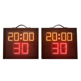 Orologio di colpo di alluminio dell'interno di pallacanestro, multi tabellone segnapunti di sport con tempo del gioco