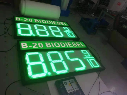 Colori verde 12&quot; 300mm del bordo LED del segno acrilico UV di prezzo del gas