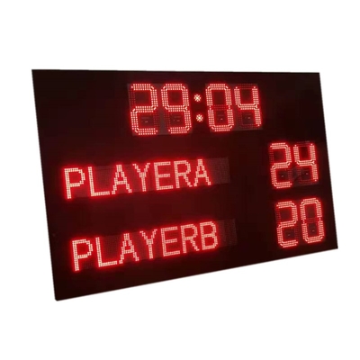 Tabellone segnapunti elettronico di calcio di Qutar con il nome di paese