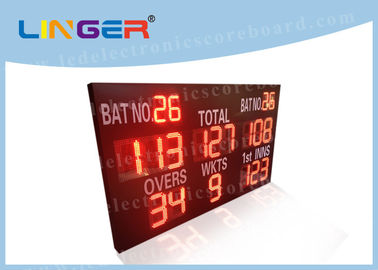 21 tabellone segnapunti elettronico del cricket delle cifre nell'operazione semplice di colore rosso