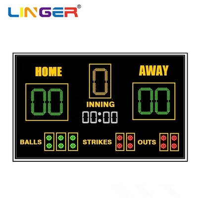 Tabella di punteggio LED di baseball ad alta luminosità con angolo di visione ampio e tasso di aggiornamento elevato