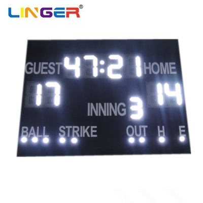 Controllo wireless Display LED Baseball Tabella di punteggio con facile installazione e rosso/giallo