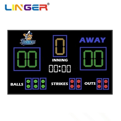 Tabella di punteggio di baseball a LED ad alto livello di protezione con facile installazione e facile manutenzione