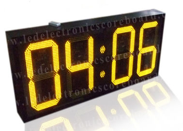 Orologio di Digital commerciale di colore giallo a 20 pollici, formato principale 88/88 dell'orologio dell'esposizione
