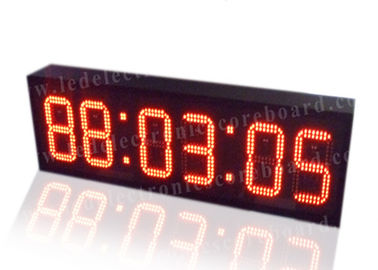 Orologio di Digital rosso di luminosità eccellente, orologio marcatempo di Digital per la stazione ferroviaria