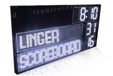 Tabellone segnapunti di calcio di P16mm LED con manutenzione facile delle cifre bianche di colore