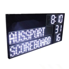 L'alto tabellone segnapunti elettronico di calcio di luminosità AFL ha condotto il tabellone segnapunti del cricket con il nome principale del gruppo