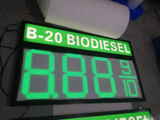 Colori verde 12&quot; 300mm del bordo LED del segno acrilico UV di prezzo del gas