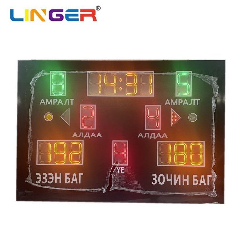 Tabella di punteggio a LED facile da usare per diversi sport (basketball, calcio, ecc.)