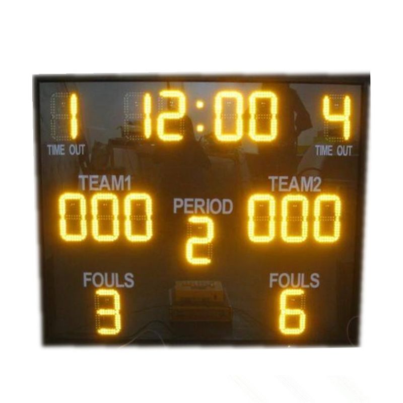 tabellone segnapunti elettronico di pallacanestro del tabellone segnapunti del portatile di 200mm di 8&quot; con l'orologio di colpo 